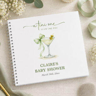 Elegantes TIni One Baby-Shower-Gästebuch Notizbuch
