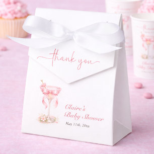 Elegantes Tini One Rosa Schleife Mädchen Baby Show Geschenkschachtel