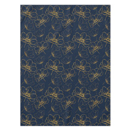Elegantes Tischtuch für Marine und Gold Tischdecke