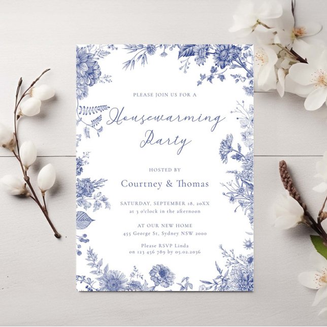 Elegantes Toile Französisches Party Einladung (Von Creator hochgeladen)