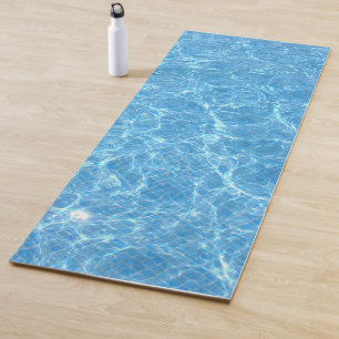Elegantes trendiges Schwimmbad Aqua-Template Yogamatte