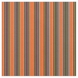 Elegantes trendiges Streifenmuster l Orange Stoff