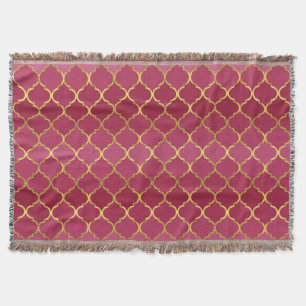 Elegantes trendy GoldImitat-Glitter quatrefoil Decke