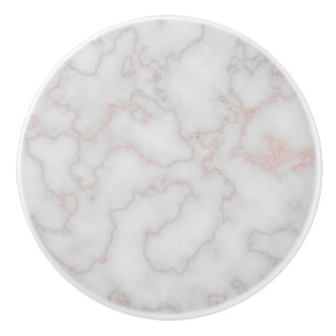 Elegantes Trendy Rosen-Marmorierunggold Keramikknauf
