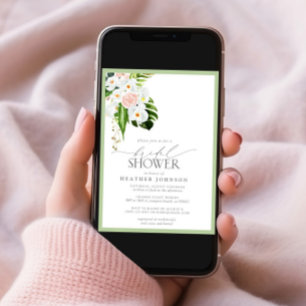 Elegantes tropisches Brautparty Einladung