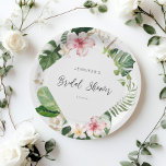 Elegantes tropisches Monstera Brautparty Pappteller<br><div class="desc">Elegante tropische Monstera Brautparty Papier Teller Matching Artikel verfügbar.</div>