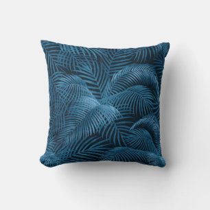 Elegantes tropisches Palmenbaummuster  Blauer Himm Kissen