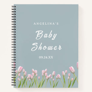 Elegantes Tulips Baby Shower Gift List-Notebook Notizbuch