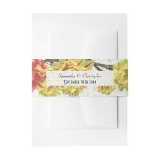 Elegantes Tulpenland Blühende Hochzeit Einladungsbanderole