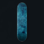 Elegantes Türkis Mandala Wasserfarbenes Muster Skateboard<br><div class="desc">Elegantes spirituelles türkisfarbenes Aqua Blue Mandala Floral Watercolor Muster.</div>