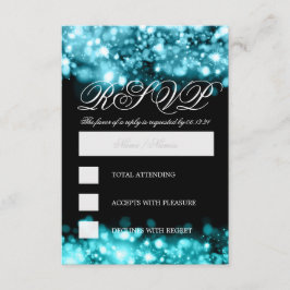 Elegantes türkisfarbenes UAWG RSVP Karte