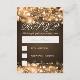 Elegantes UAWG Gold RSVP Karte
