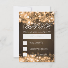 Elegantes UAWG Gold RSVP Karte