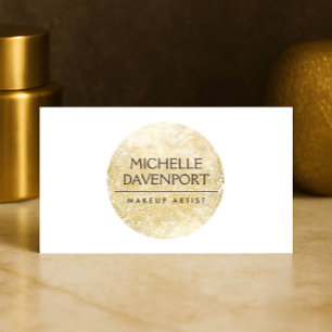 Elegantes und Abstraktes Gold-Circle-Logo Visitenkarte