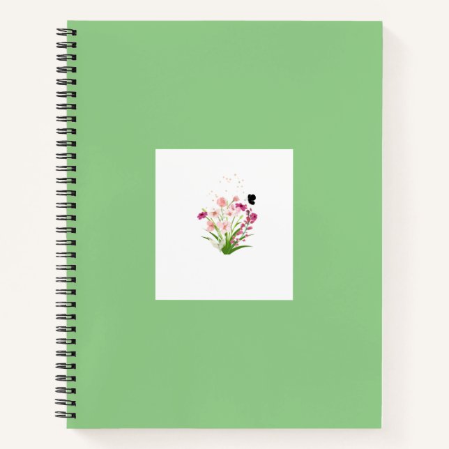 Elegantes und anständiges Notebook mit Uni Notizbuch (Vorderseite)