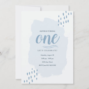 Elegantes und einfaches Party für jeden Kindergebu Save The Date