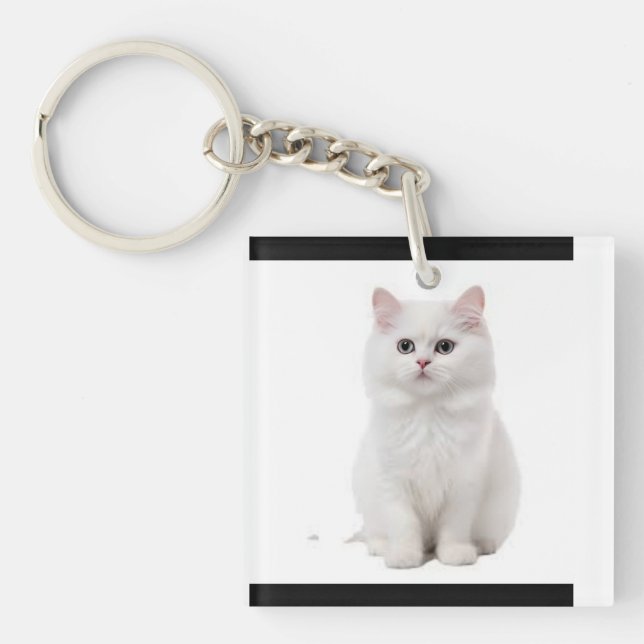 Elegantes und erlesenes Felinenzubehör Schlüsselanhänger (Vorderseite)
