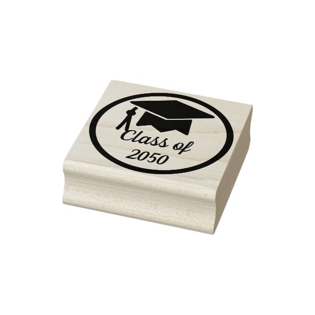 Elegantes und klassisches Jahr der Cap-Klasse Gummistempel (Stempel)
