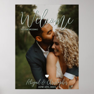 Elegantes und modernes einfaches Kalligrafie-Foto Poster