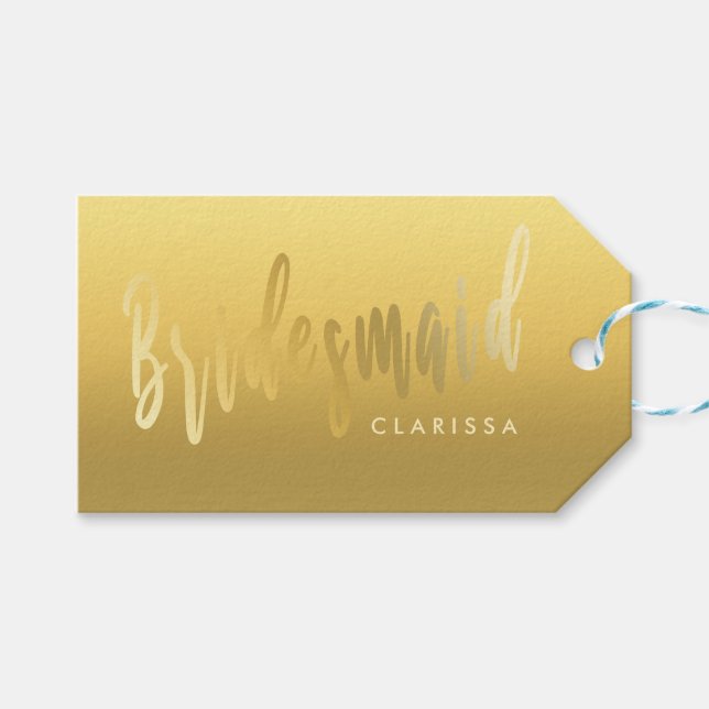Elegantes und modernes Imitat Goldmedaille Geschenkanhänger (Vorderseite (Horizontal))