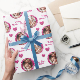 Elegantes und Niedliches 2-Foto, wünschenswert ros Geschenkpapier