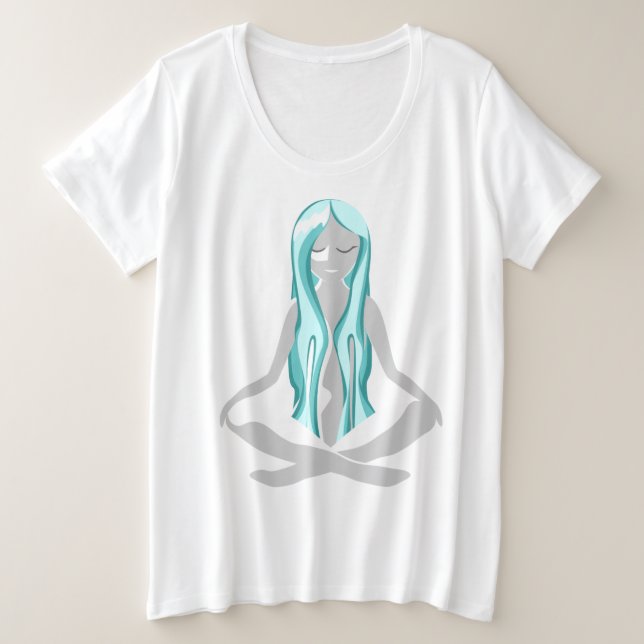 Elegantes und serenvermittelndes Kunstwerk Große Größe T-Shirt (Design vorne)