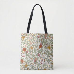 Elegantes und skurriles Blumenmuster. Tasche