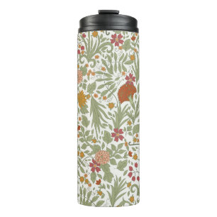 Elegantes und skurriles Blumenmuster. Thermosbecher