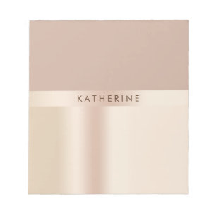Elegantes und stilvolles Goldgold der Rose Notizblock