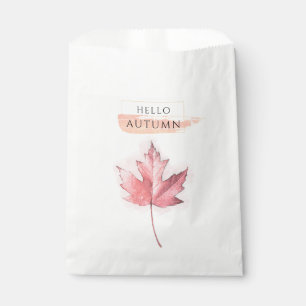 Elegantes und trendy Herbstblatt Zeichnend Geschenktütchen