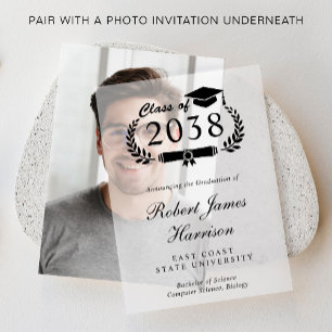 Elegantes Uni-Abschluß Party Overlay