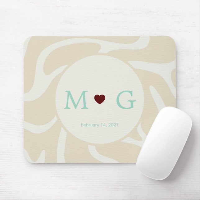 Elegantes, verfeinertes, romantisches Design: weic Mousepad (Mit Mouse)