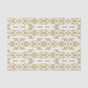 Elegantes, Verziertes Blumenmuster Seidenpapier
