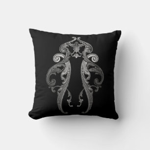 Elegantes Verziertes Design (Version 2) Kissen