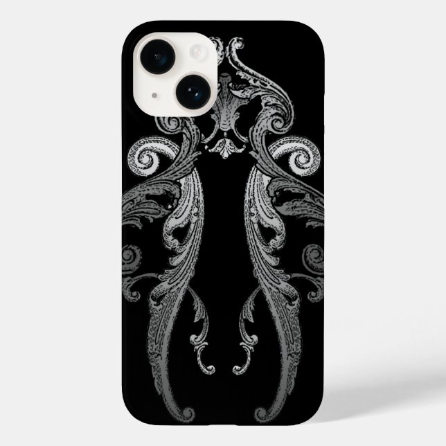 Elegantes verziertes Goth-Design iPhone 7 Hülle (Rückseite)
