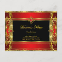 Elegantes Verziertes Royal Red Jewel Black