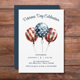 Elegantes Veteranen-Day-Party Einladung