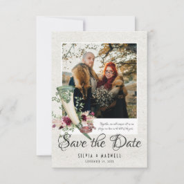 Elegantes Viking Wedding Foto Save the Date