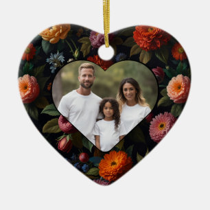 Elegantes viktorianisches Blumenmuster Keramik Ornament