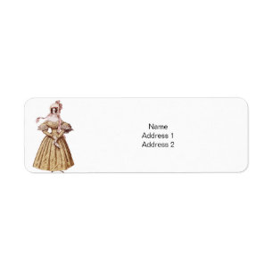 Elegantes Viktorianisches Lady Gold Dress Bonnet