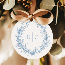 Elegantes Viktorianisches Wappen Hochzeit Geschenkanhänger