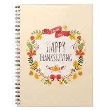 Elegantes Vintag Happy Thanksgiving | Gästebuch