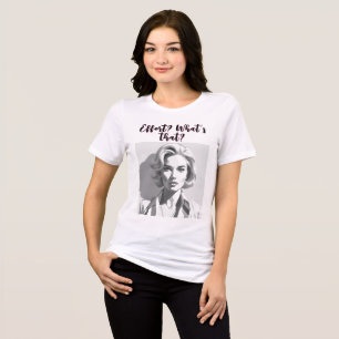 Elegantes Vintag Schwarz und Weiß Tri-Blend Shirt