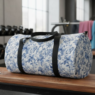 Elegantes Vintage-Blumen-Toile Duffle Bag