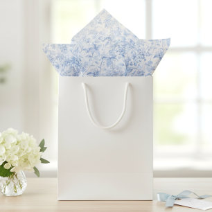 Elegantes Vintage-Blumen-Toile Seidenpapier