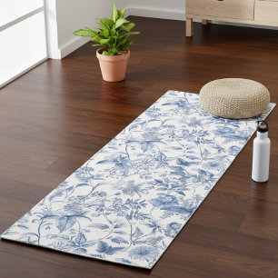 Elegantes Vintage-Blumen-Toile Yogamatte