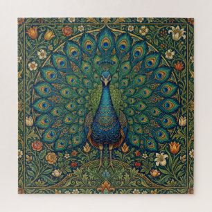 Elegantes vintage-bohemian-Pfau-Design