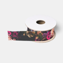 Elegantes vintage dunkles, melancholisches burgund ripsband