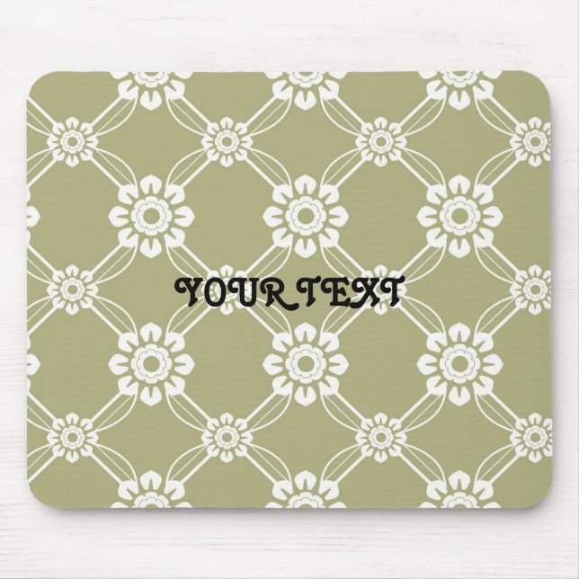 Elegantes Vintage-Muster Mousepad (Vorne)