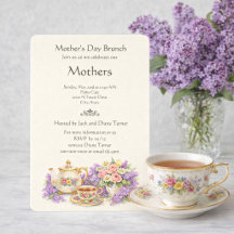 Elegantes Vintage-Muttertags-Brunch